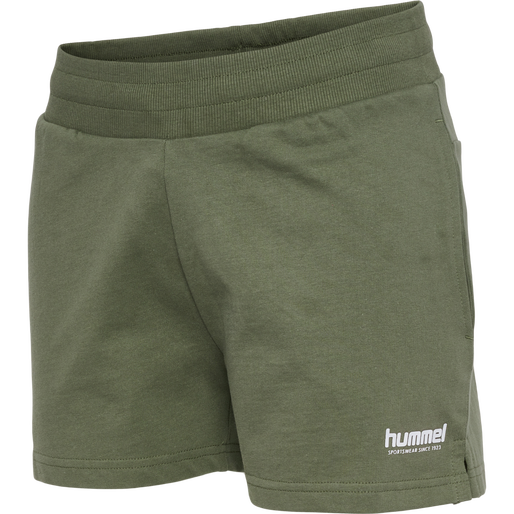 hmlLGC SENNA SWEAT SHORTS, FOUR LEAF CLOVER, packshot