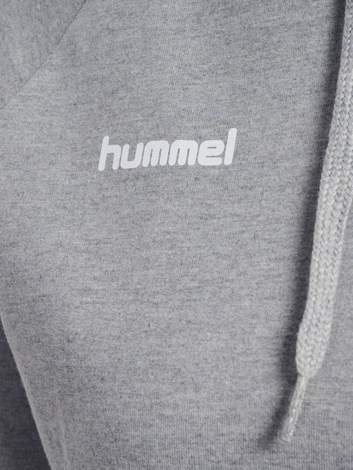 HMLGO COTTON HOODIE WOMAN, GREY MELANGE, packshot