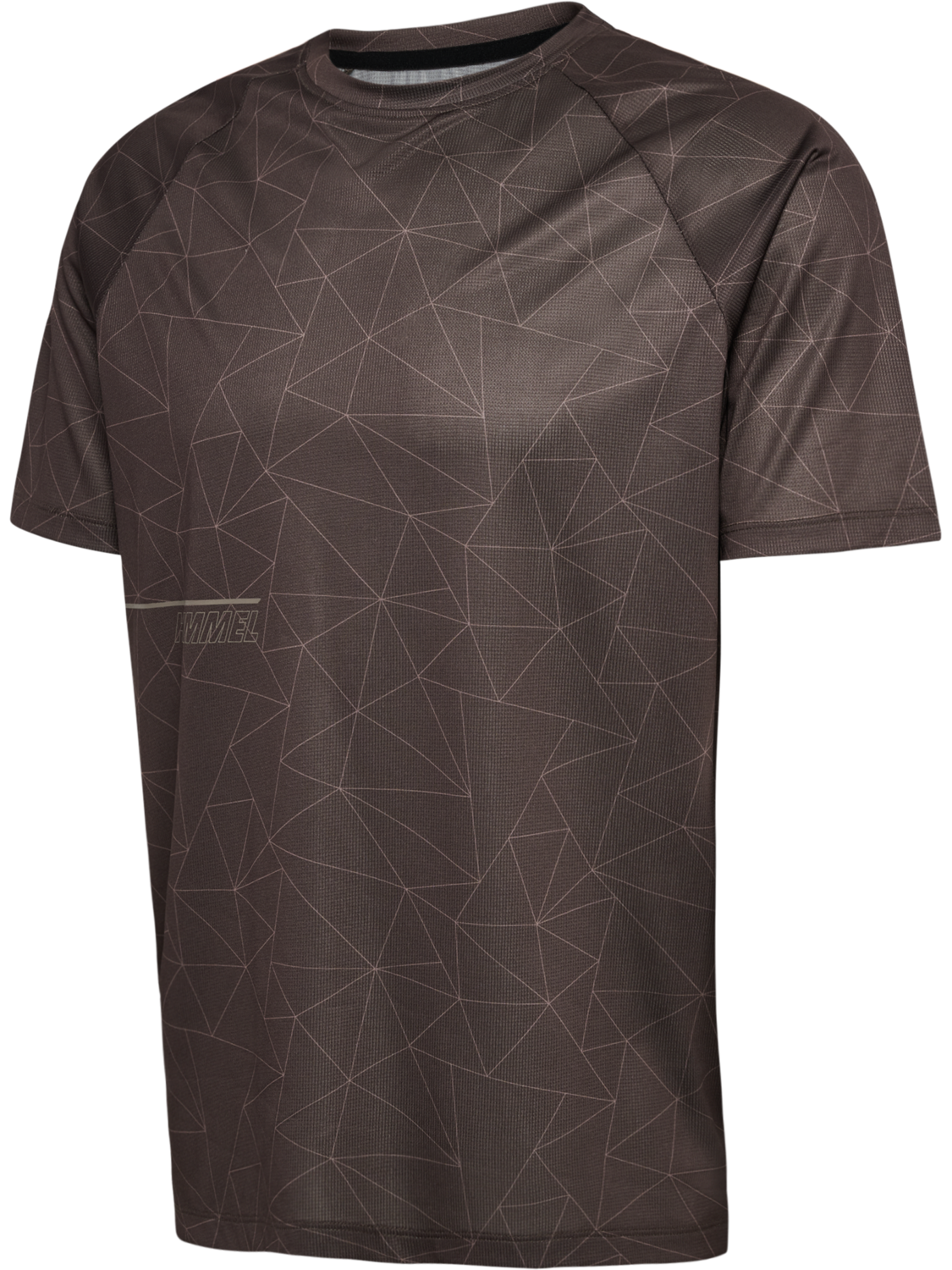 hmlCOURT AOP LIGHT WEIGHT T-SHIRT, TURKISH COFFEE, packshot