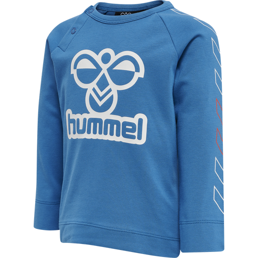 hmlCODY T-SHIRT L/S, VALLARTA BLUE, packshot