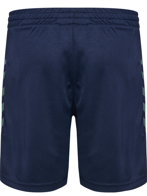 hmlSTALTIC POLY SHORTS KIDS, MARINE/DUCK GREEN, packshot