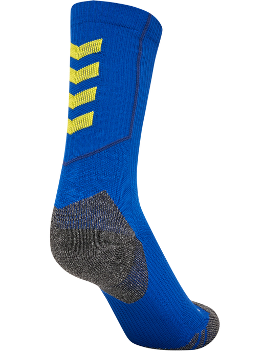 hmlPRO TRAINING SOCKS LOW, TRUE BLUE/BLAZING YELLOW, packshot
