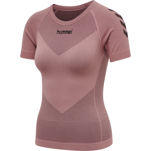 HUMMEL FIRST SEAMLESS JERSEY S/S W, DUSTY ROSE, packshot