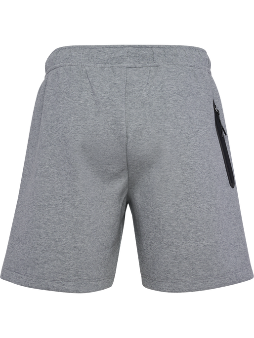 hmlTECH FLEECE SHORTS, GREY MELANGE, packshot