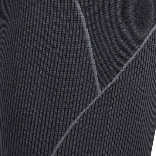 hmlTE CHRISTEL SEAMLESS MW TIGHTS, BLACK/ASPHALT MELANGE hmlTE CHRISTEL SEAMLESS MW TIGHTS, BLACK/ASPHALT MELANGE, packshot