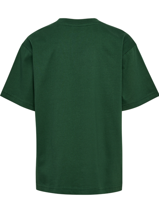 hmlJR LOOSE T-SHIRT S/S BEE, DARK GREEN, packshot