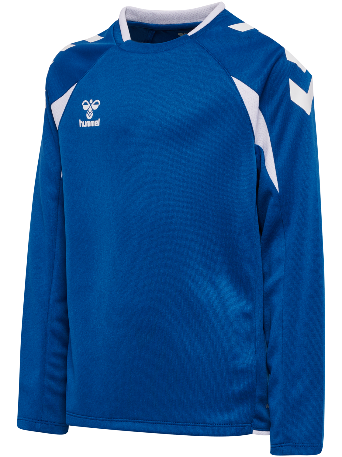 hmlCORE 2.0 CREW NECK KIDS, TRUE BLUE/WHITE, packshot