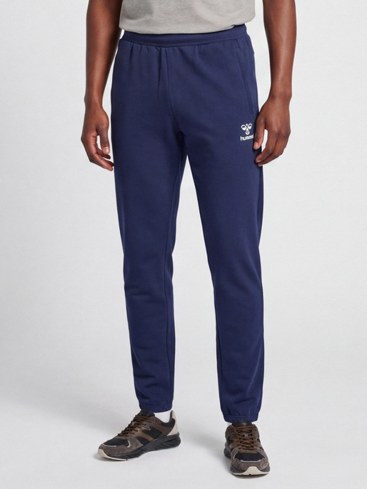 hmlMOVE GRID COTTON PANTS, MARINE, model