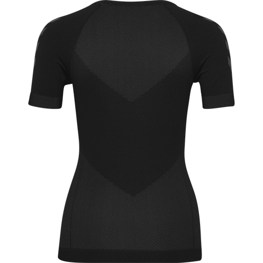 HUMMEL FIRST SEAMLESS JERSEY S/S W, BLACK HUMMEL FIRST SEAMLESS JERSEY S/S W, BLACK, packshot