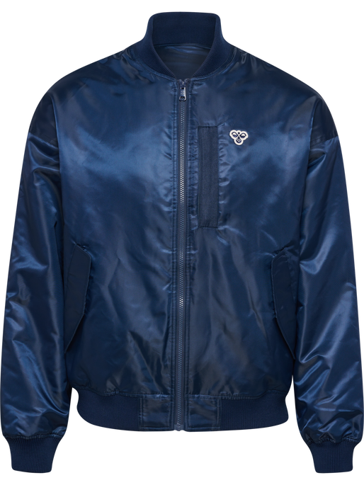 hmlBASEBALL JACKET BEE, DRESS BLUES, packshot