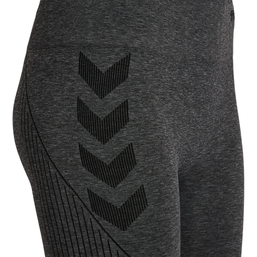 hmlMT HANA 2.0 SEAMLESS MW TIGHTS, BLACK MELANGE hmlMT HANA 2.0 SEAMLESS MW TIGHTS, BLACK MELANGE, packshot