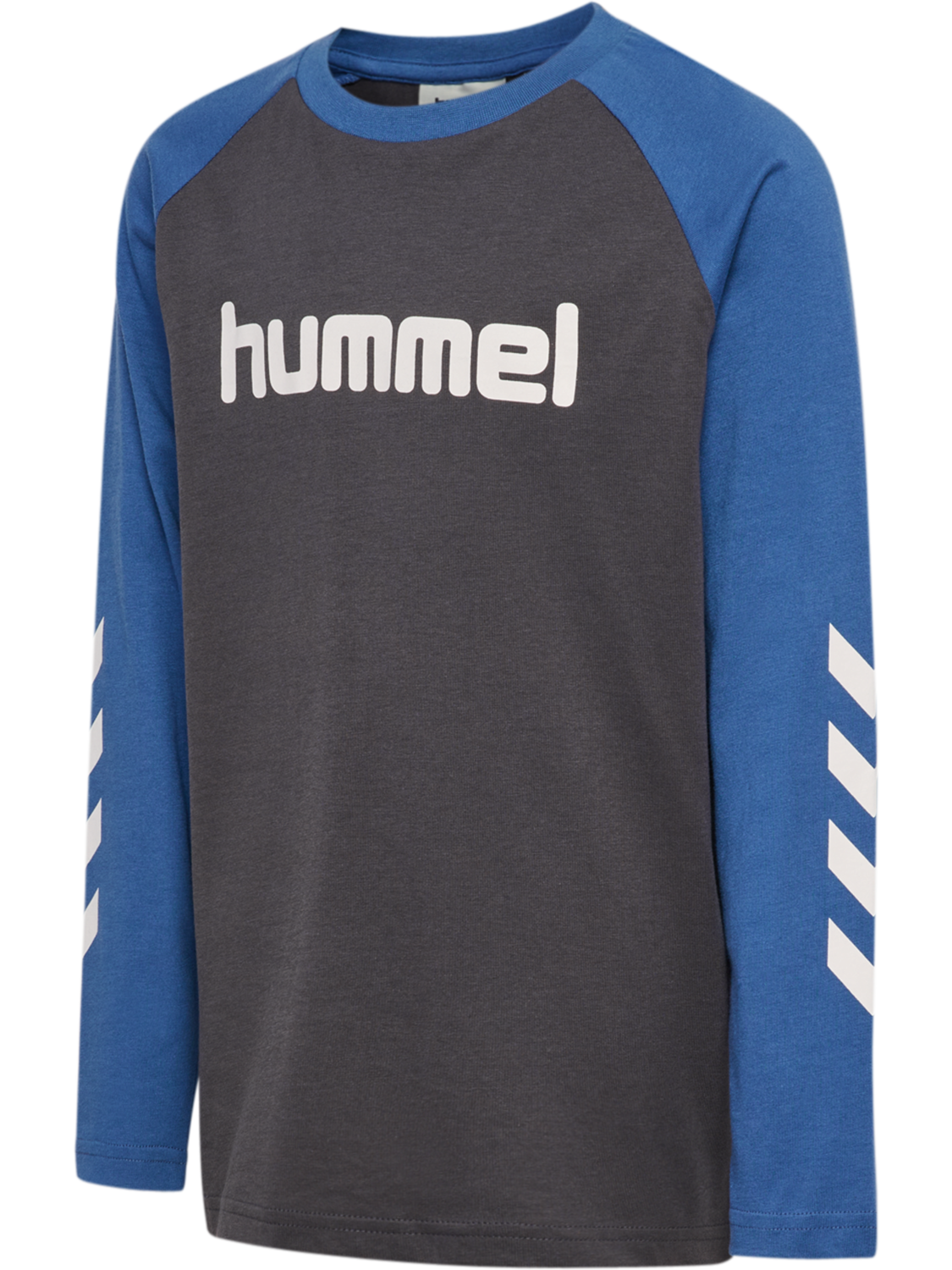 hmlJR LOGO T-SHIRT L/S, EBONY, packshot