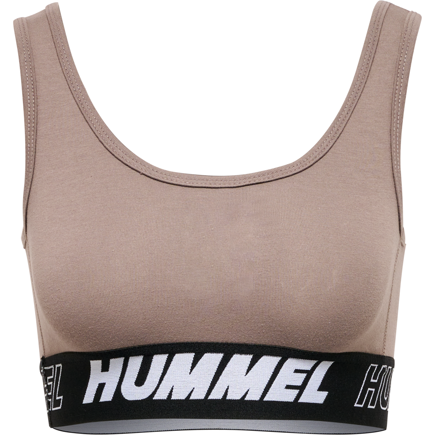 hmlTE MAJA 2-PACK COTTON SPORTS TOP, BLACK/DRIFTWOOD, packshot