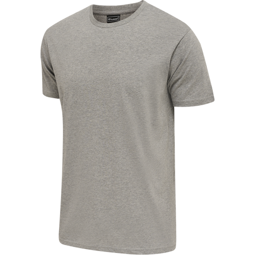 hmlRED BASIC T-SHIRT S/S, GREY MELANGE, packshot