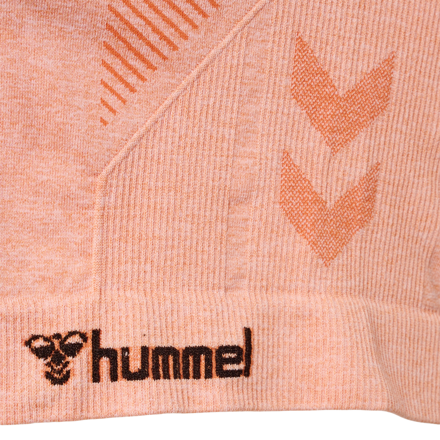 hmlCI SEAMLESS CROPPED T-SHIRT, CANYON SUNSET MELANGE, packshot