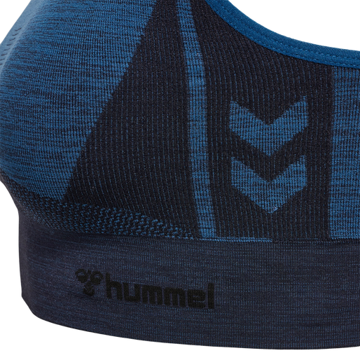 hmlCLEA SEAMLESS  SPORTS TOP, INSIGNIA BLUE MELANGE, packshot