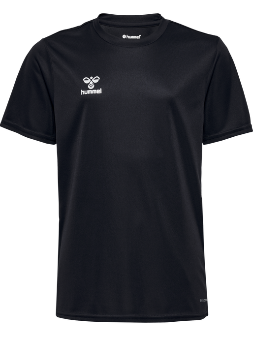 hmlESSENTIAL JERSEY S/S KIDS, BLACK, packshot