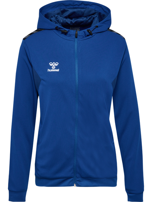 hmlAUTHENTIC PL ZIP HOODIE WOMAN, TRUE BLUE, packshot