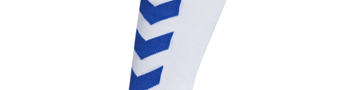 ELITE INDOOR SOCK HIGH, WHITE/TRUE BLUE, packshot