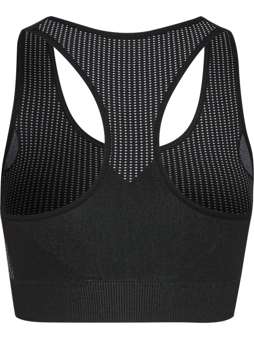 hmlMT SHAPING SEAMLESS PADDED BRA, BLACK, packshot