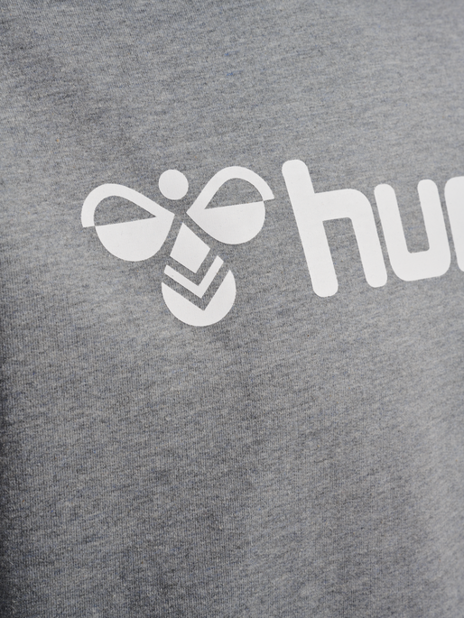 hmlGO 2.0 LOGO HOODIE, GREY MELANGE hmlGO 2.0 LOGO HOODIE, GREY MELANGE, packshot