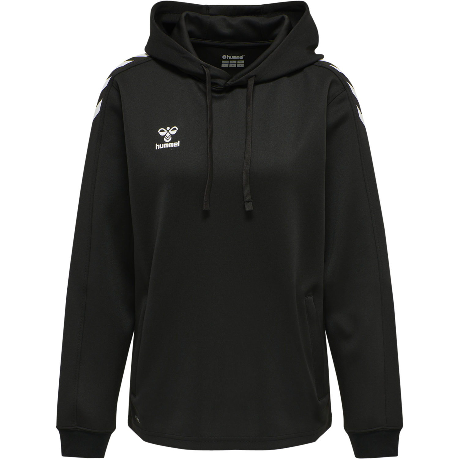 hmlCORE XK POLY SWEAT HOODIE WOMAN, BLACK, packshot