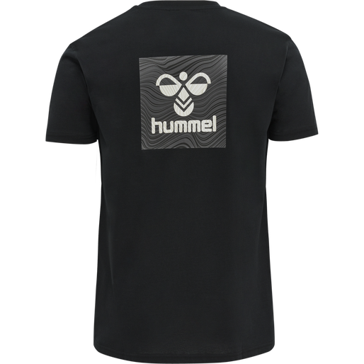 hmlOFFGRID TEE S/S, JET BLACK/FORGED IRON, packshot