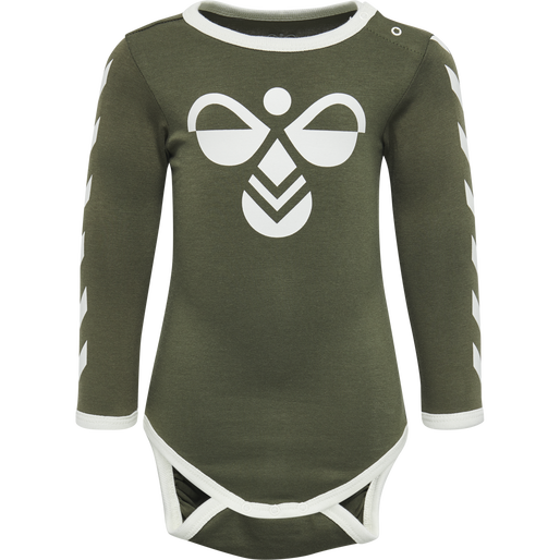 hmlFLIPPER LS BODYSTOCKING, OLIVE NIGHT, packshot