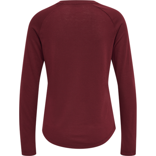 hmlMT VANJA T-SHIRT L/S, CABERNET, packshot
