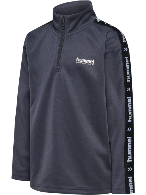 hmlJR GOAL TAPE HALFZIP, EBONY hmlJR GOAL TAPE HALFZIP, EBONY, packshot