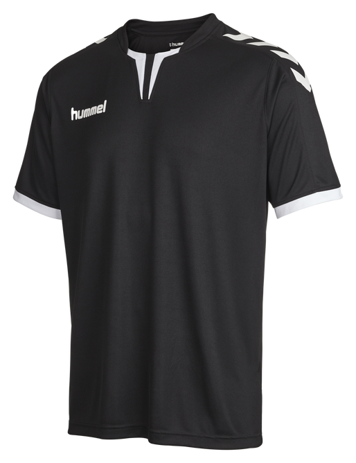 CORE SS POLY JERSEY, BLACK PR CORE SS POLY JERSEY, BLACK PR, packshot