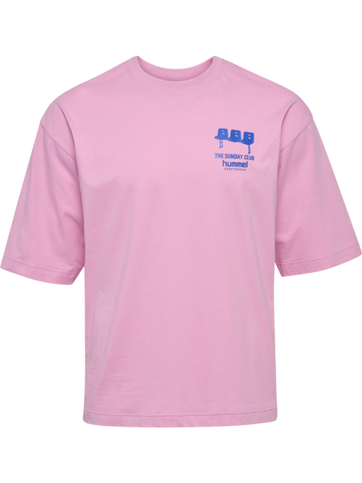 hmlOVERSIZED T-SHIRT S/S SUNDAY, PASTEL LAVENDER, packshot