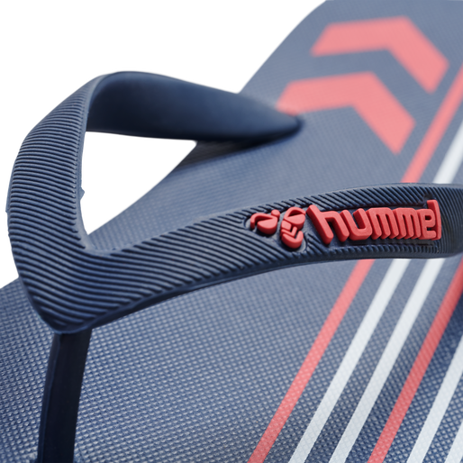 MULTI STRIPE FLIP FLOP, BLACK IRIS/FLAME SCARLET, packshot