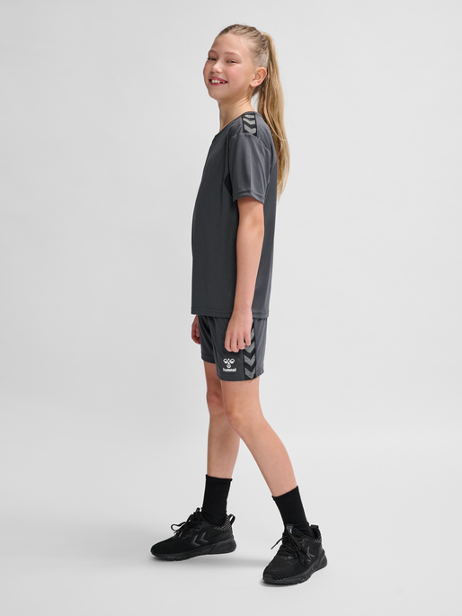 hmlAUTHENTIC PL SHORTS KIDS, ASPHALT, model