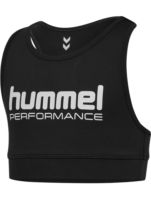 hmlJR PULSE SHORT TOP, BLACK hmlJR PULSE SHORT TOP, BLACK, packshot