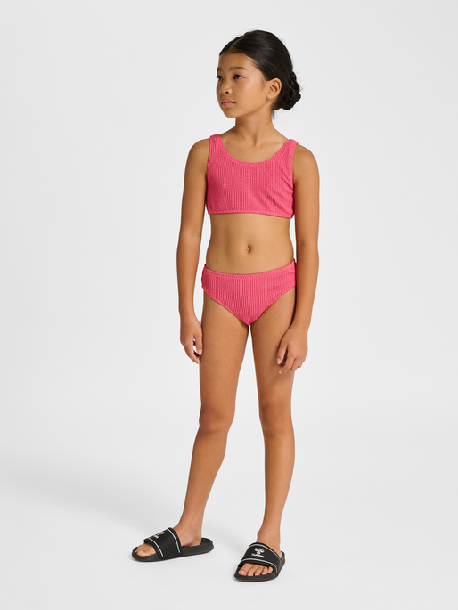 hmlJR CRINKLE BIKINI, PINK FLAMB&Egrave;, model