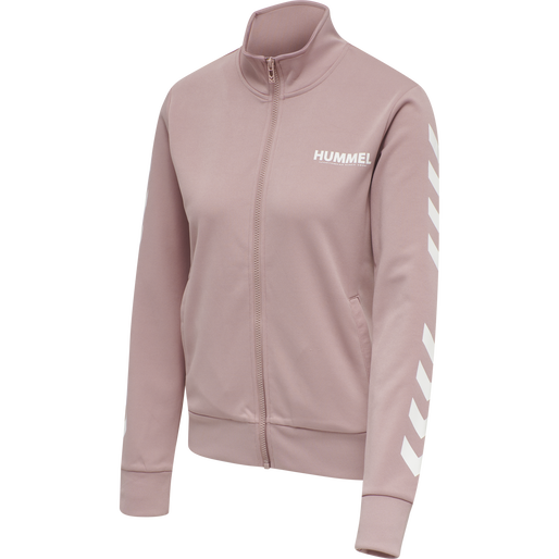 hmlLEGACY POLY WOMAN ZIP JACKET, WOODROSE, packshot