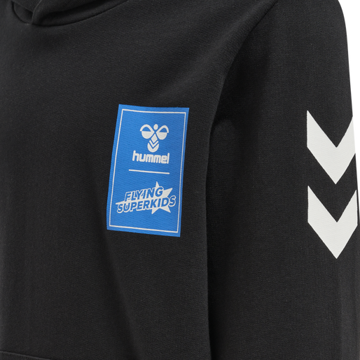 hmlFLYING SPRING HOODIE, BLACK, packshot