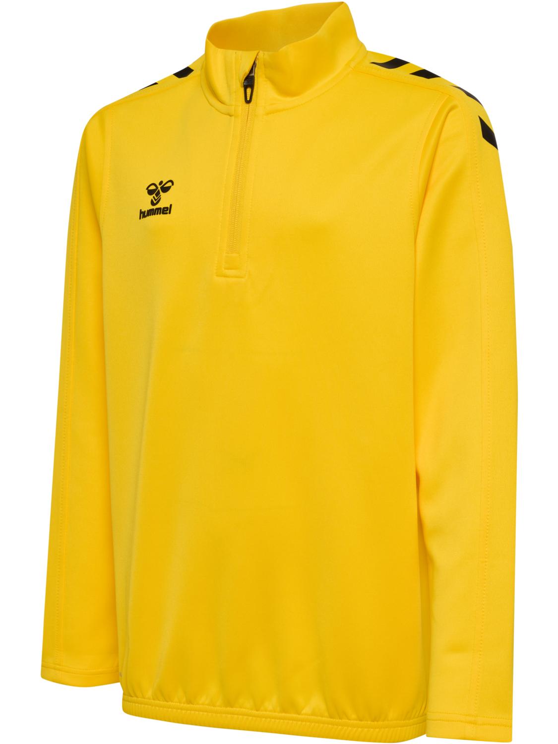 hmlCORE XK HALF ZIP POLY SWEAT KIDS, SPORTS YELLOW, packshot
