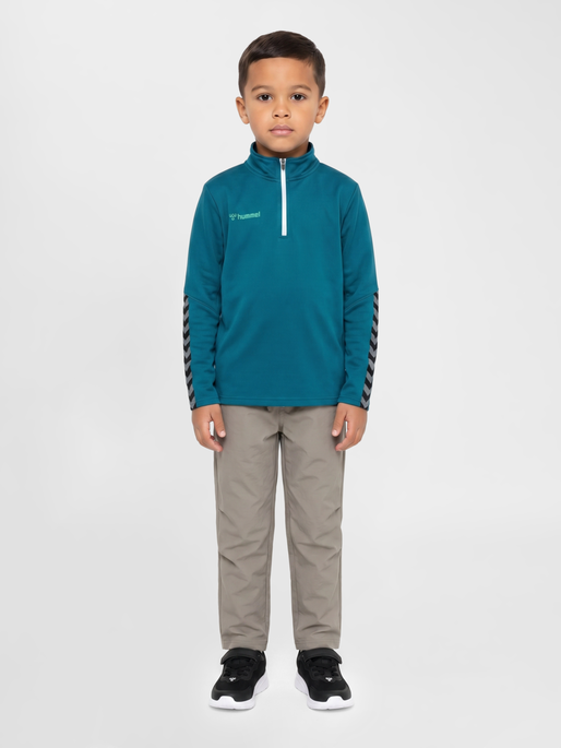 hmlAUTHENTIC KIDS HALF ZIP SWEATSHI, CELESTIAL, model