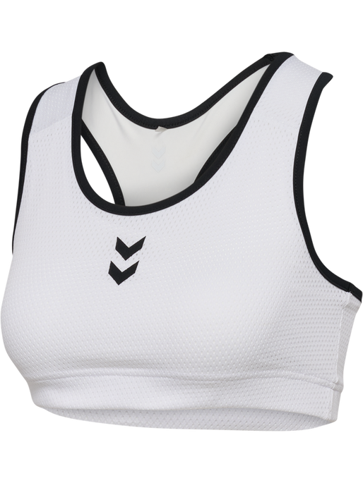 hmlPULSE MESH W TOP, WHITE/BLACK, packshot