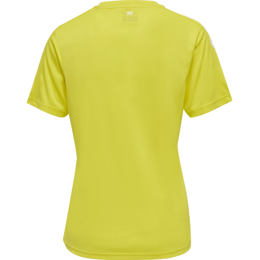 hmlCORE XK POLY JERSEY S/S WOMAN, BLAZING YELLOW, packshot