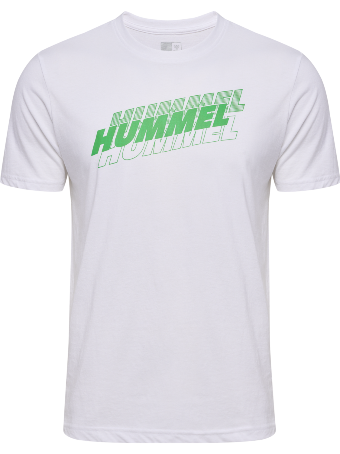 hmlGRAPHIC TRIPLE LOGO COTTON TEE, WHITE, packshot