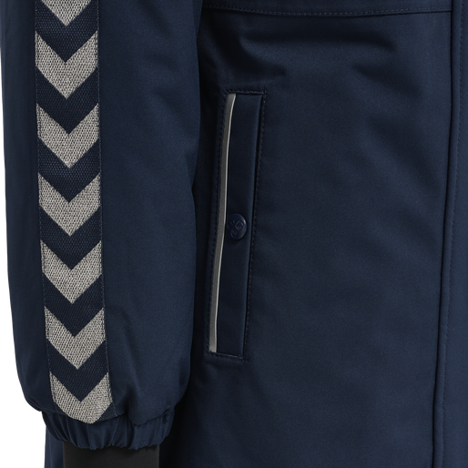 hmlLEAF TEX COAT, BLACK IRIS, packshot