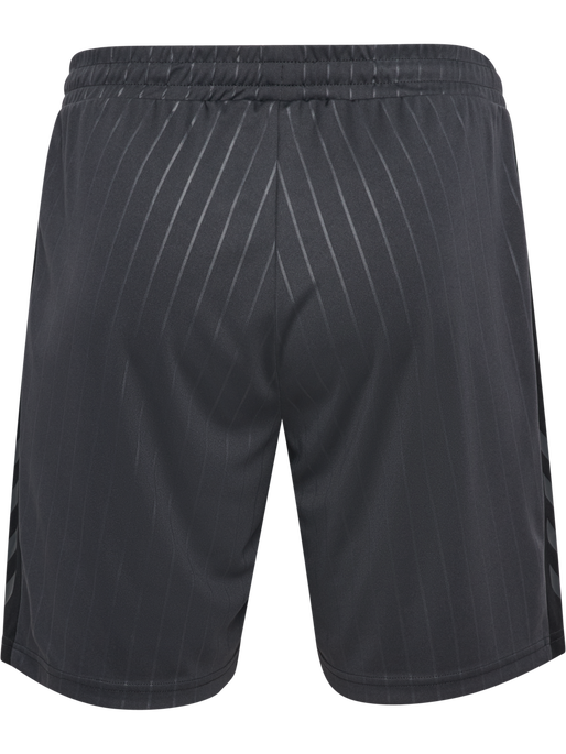 hmlPULSE STRIPE BLOCKED SHORTS, EBONY/BLACK, packshot