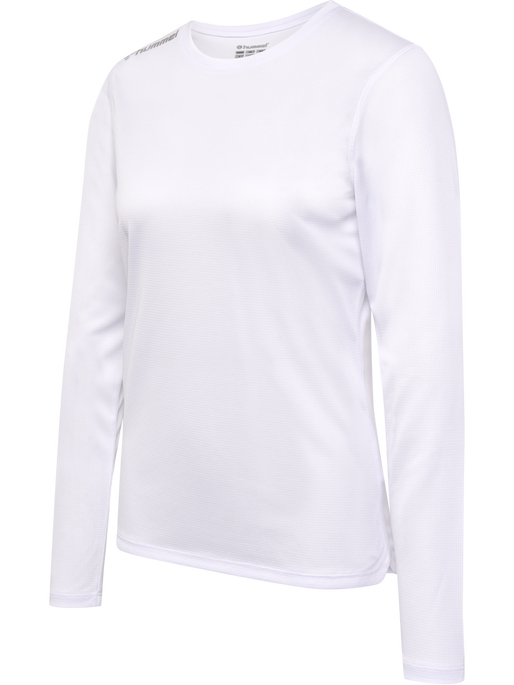 hmlRUN JERSEY L/S WOMAN, WHITE, packshot