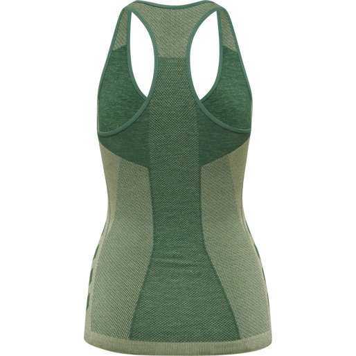hmlCLEA SEAMLESS TOP, LAUREL WREATH/LILY PAD MELANGE, packshot