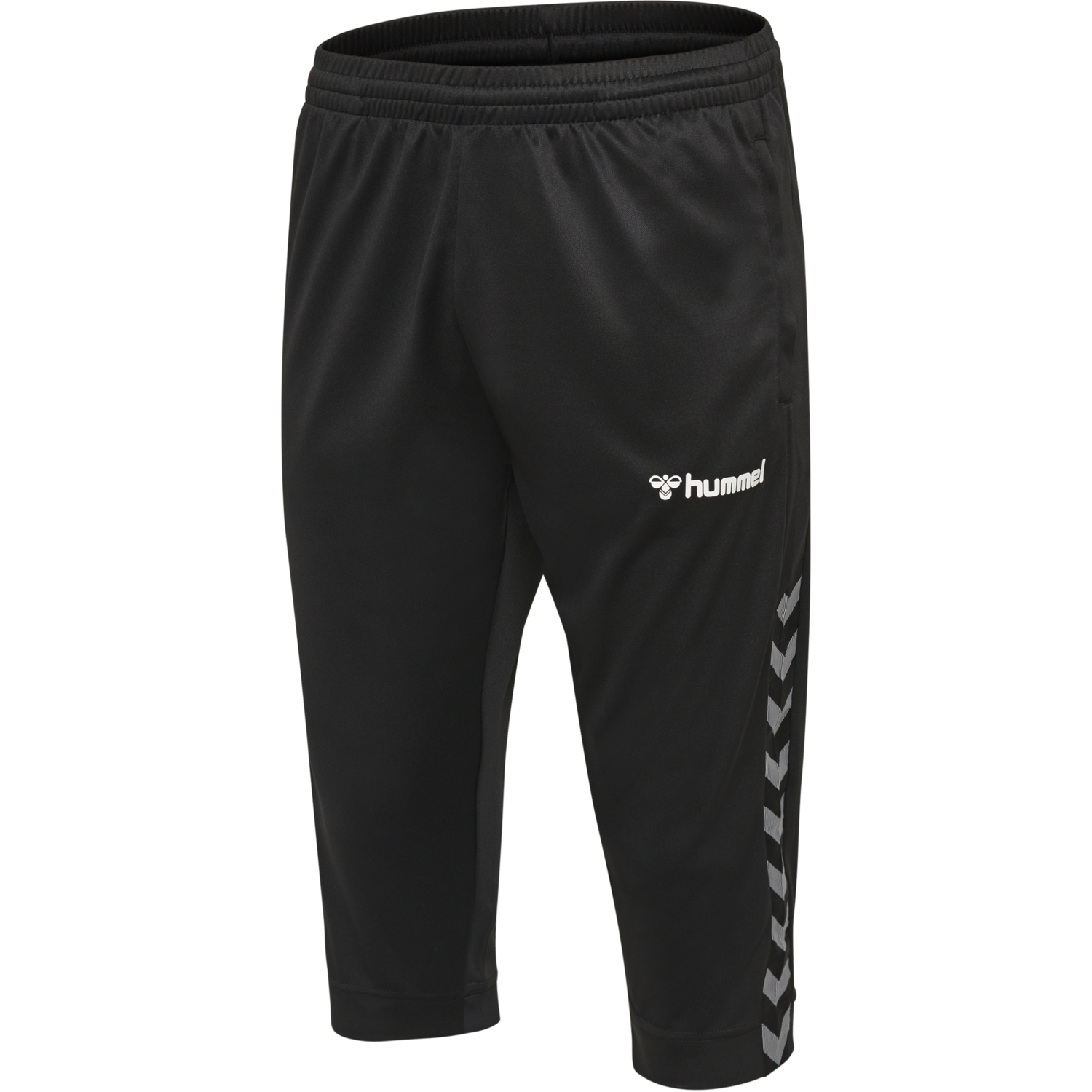 hmlAUTHENTIC KIDS 3/4 PANT, BLACK/WHITE, packshot