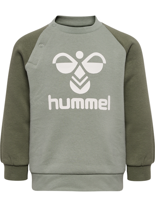 hmlHUMMING CREWSUIT, DUSTY OLIVE, packshot
