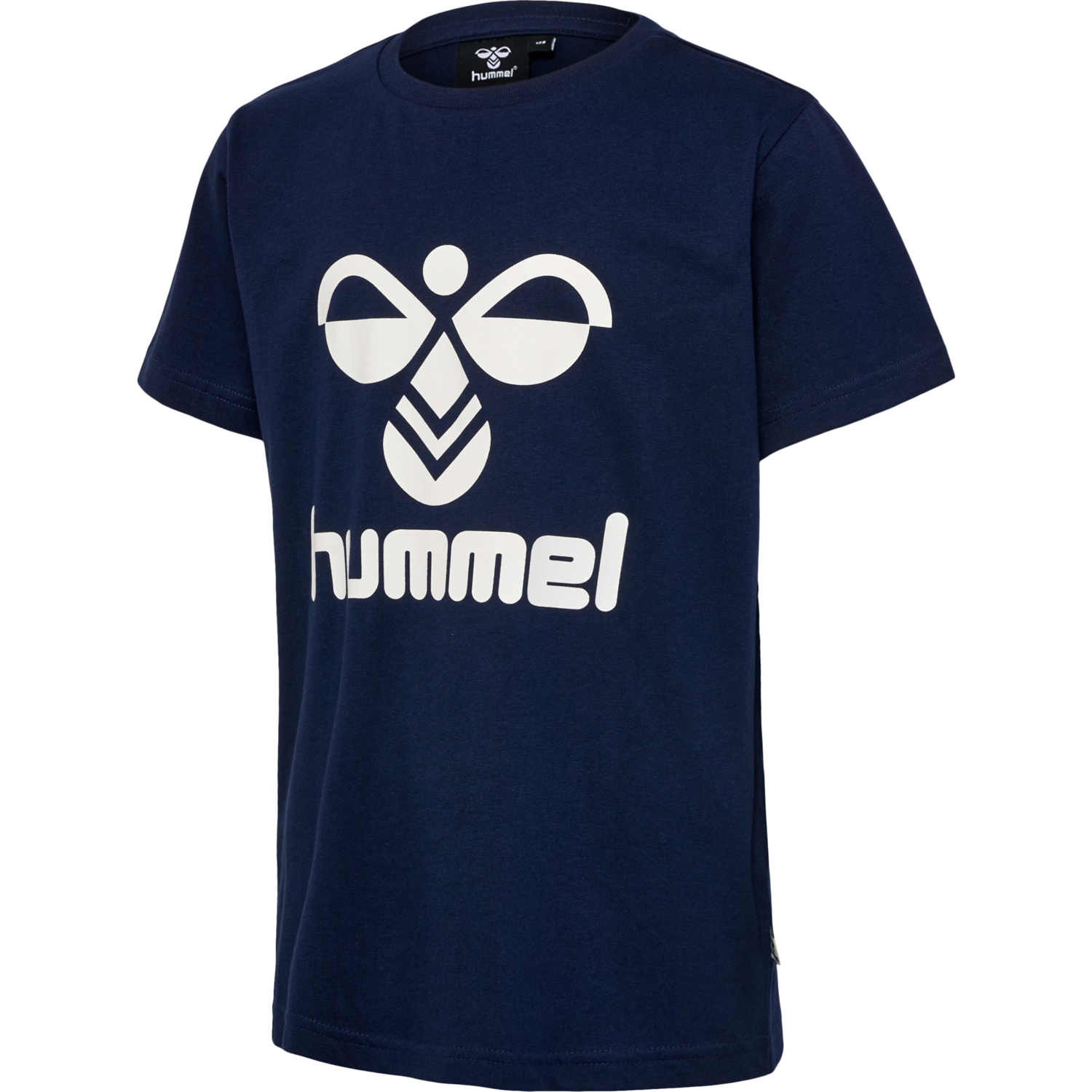 hmlTRES T-SHIRT S/S 2-PK, BLACK IRIS/GREY MELANGE, packshot